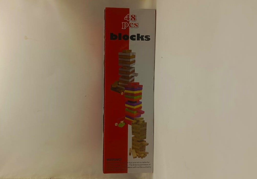 Jenga Wooden Color Tower